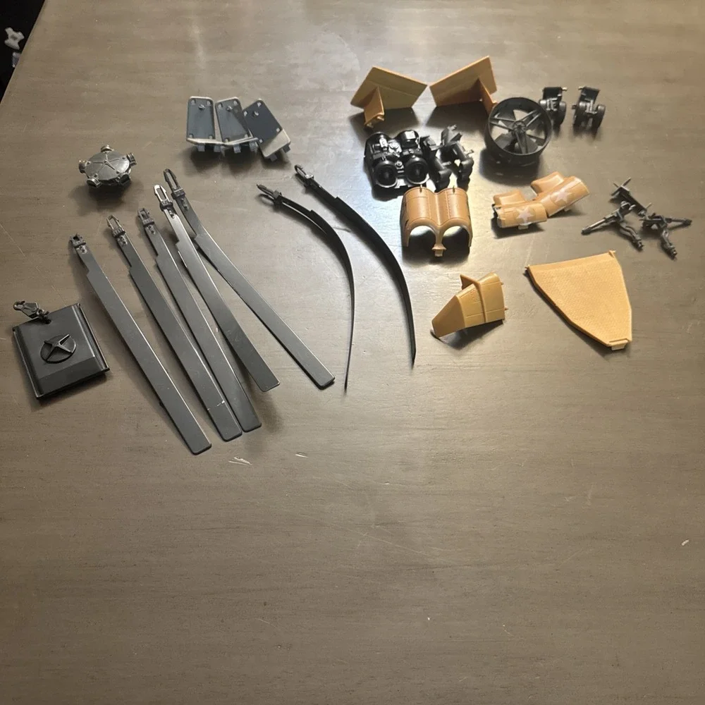 Vintage GI Joe 1986 Tomahawk Helicopter Parts Blades Seats Guns Wings